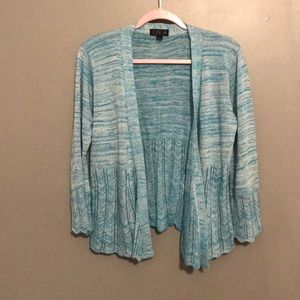 Blue cardigan